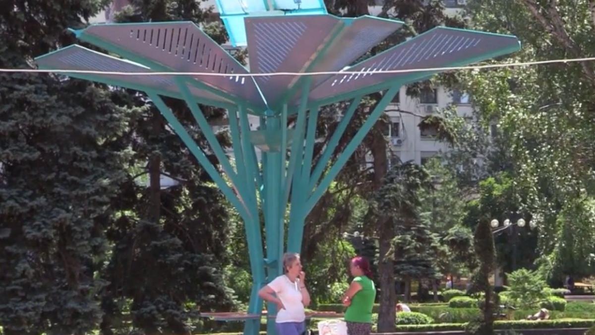 palmier inteligent ferire soare incarcare telefon mobil