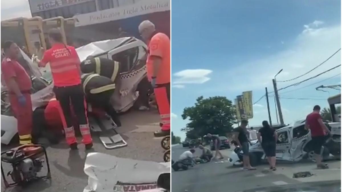 sofer beat crita carambol judetul galati doi oameni spital