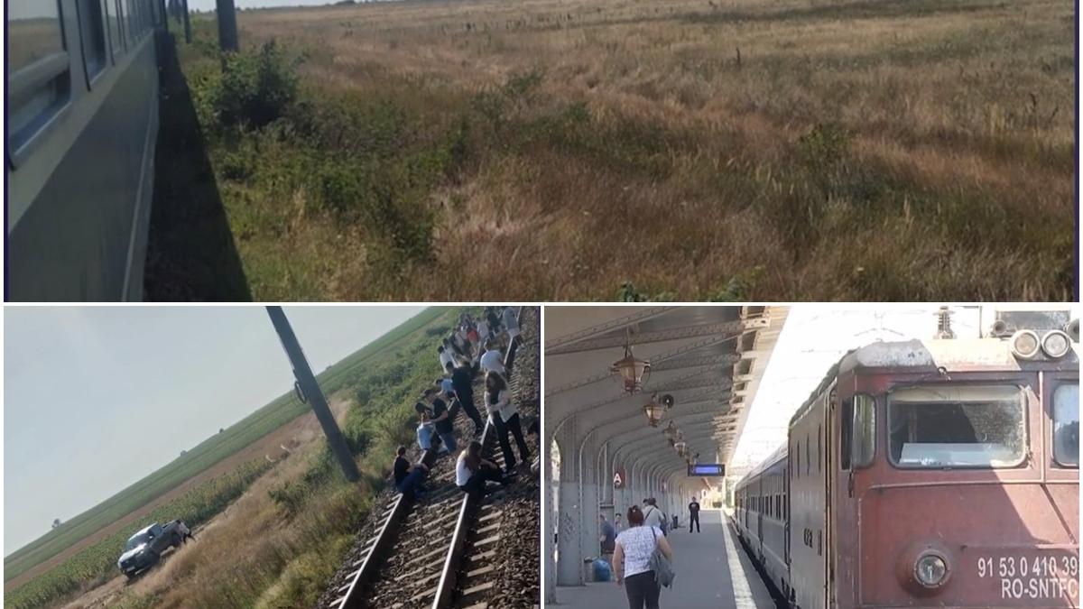 calatori blocati tren camp targu jiu aerorport bucuresti canicula lipsa apa