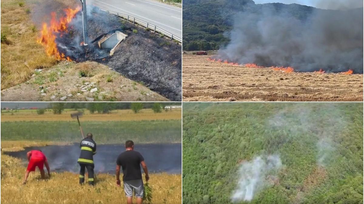 incendii devastatoare sute hectare flacari romania