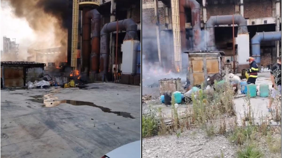 incendiu la incineratorul de deseuri periculoase din brazi autoritatile au emis mesaj ro alert