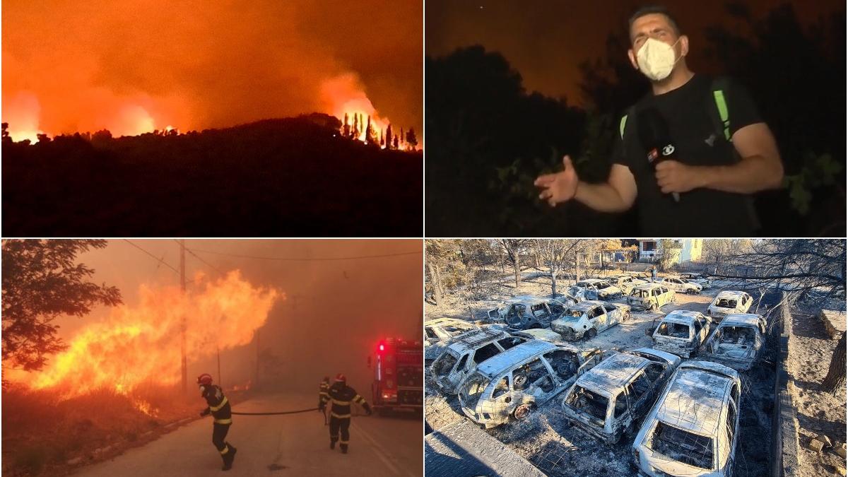 concedii romani incendii grecia statiuni turistice