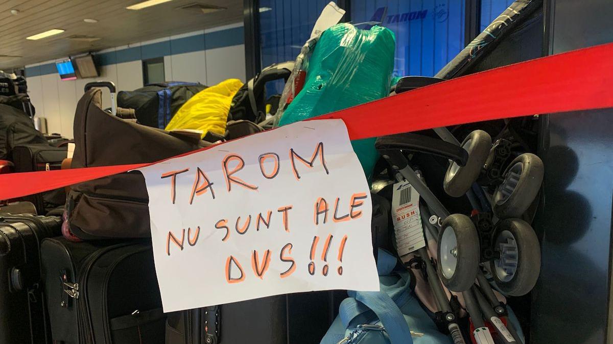 aeroportul otopeni plin bagaje pierdute nerevendicate