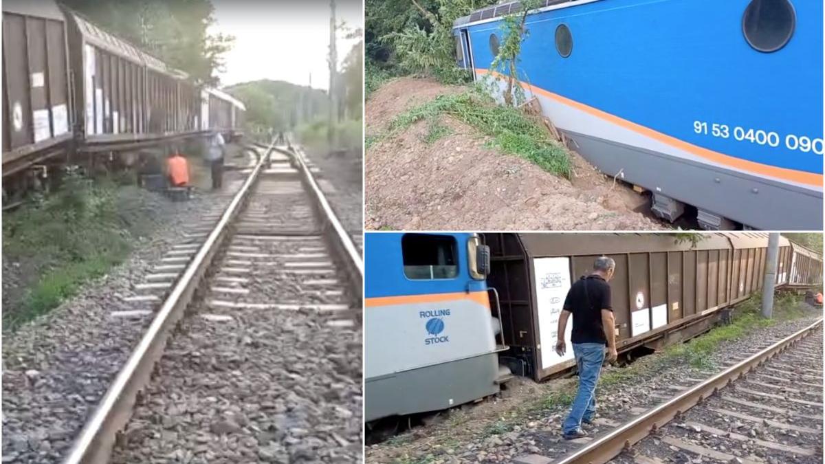 tren de marfa deraiat intre mehedinti si dolj circulatia feroviara este afectata