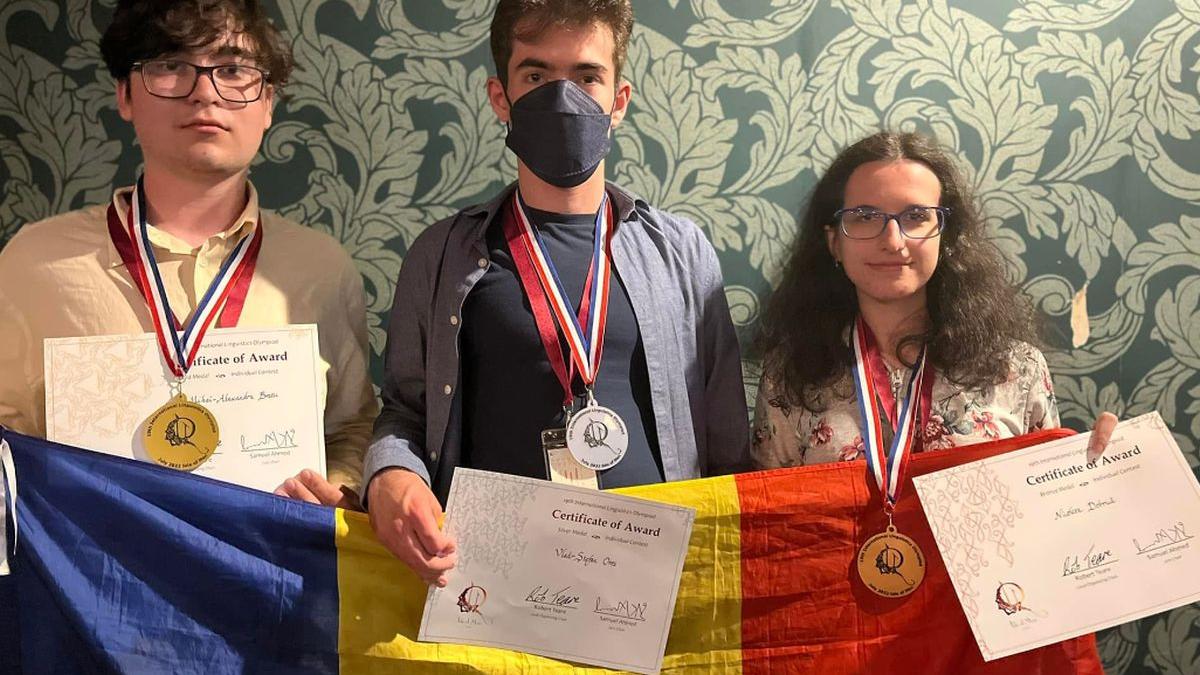 medalie aur argint bronz olimpiada lingvistica