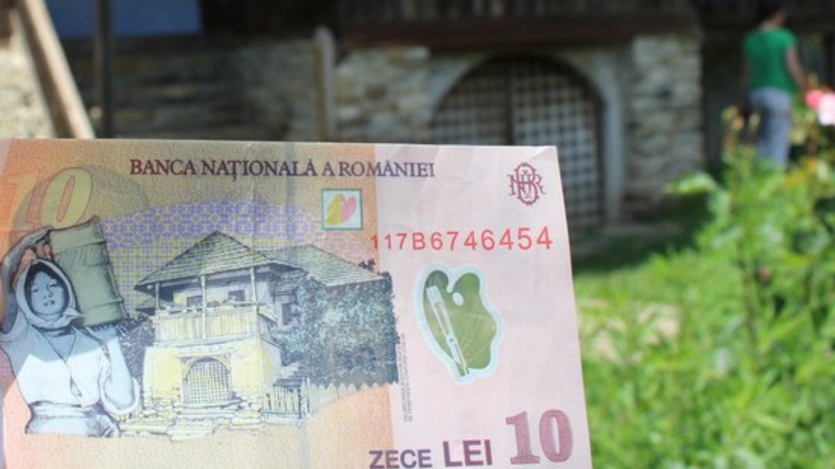 casa bancnota 10 lei