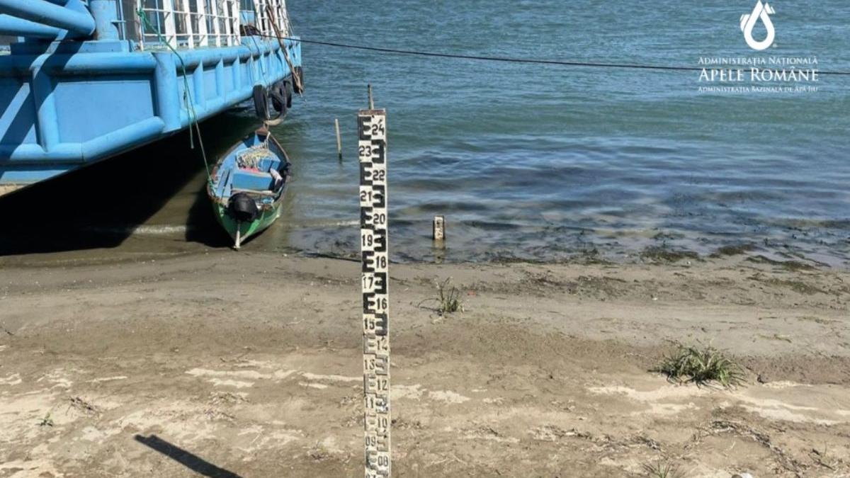 apele romane nivelul dunarii jumatate media multianuala august