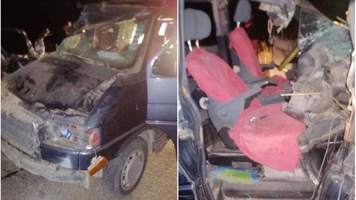 accident judetul constanta ostrov microbuz remorca baloti