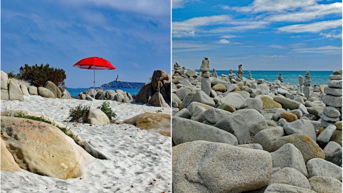 turisti romani amendati prinsi aeroport nisip pietre scoici furate plaja sardinia