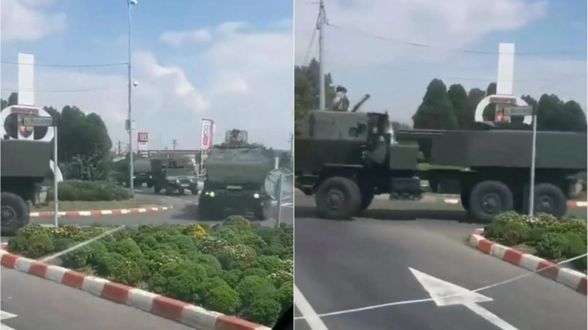 convoi militar rachete himars focsani
