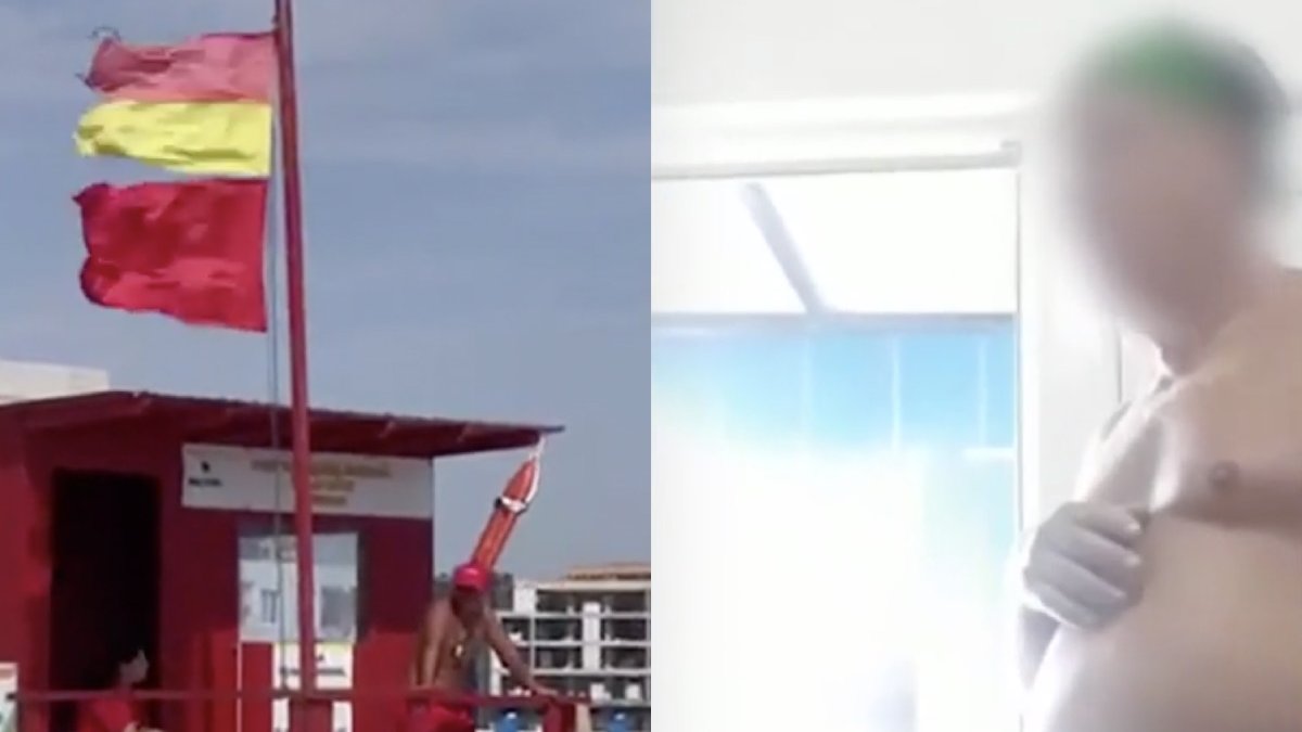 Discuție halucinantă turist-salvamar, la Eforie Nord, pe steag roșu | - Am înțeles că dacă vreau în gârlă trebuie să dau declarație / - Asta nu e gârlă / - E o gârlă mai mare