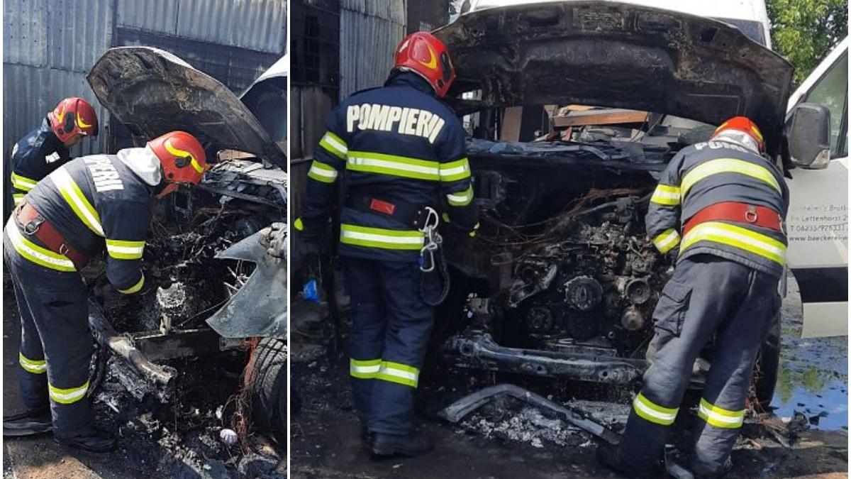 autoutilitara facuta scrum incendiu atelier auto focsani
