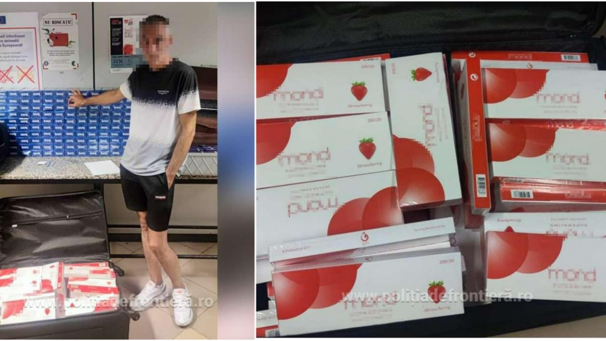 roman prins bagaj plin pachete tigari aroma capsuni aeroport otopeni dubai