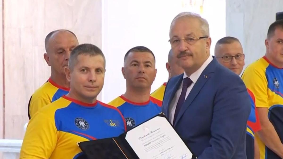 militarii romani echipa invictus au primit ordinul si medalia meritul sportiv
