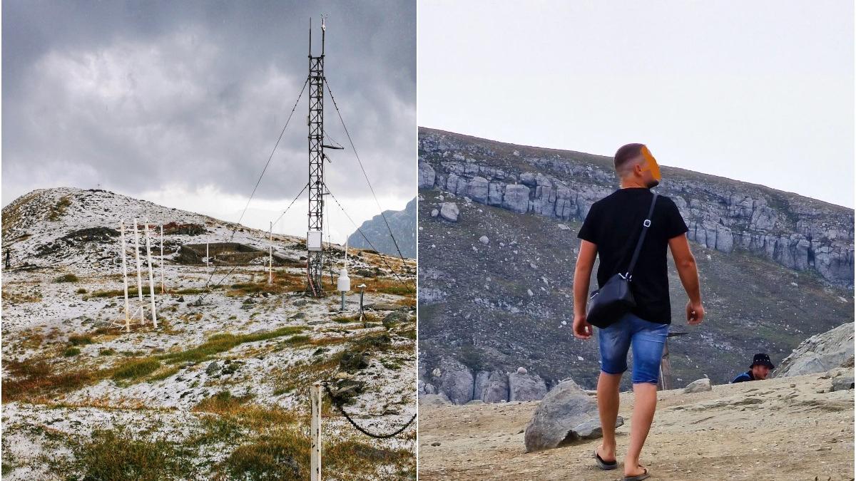 ninsoare muntii bucegi august 2022