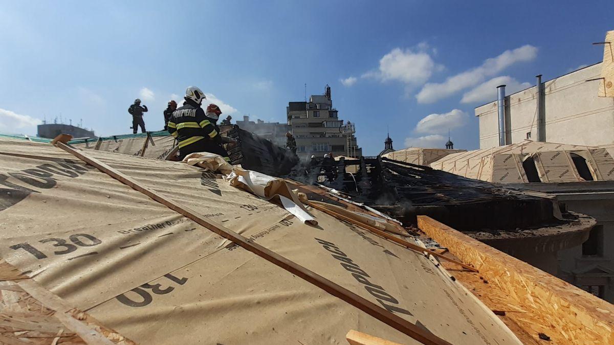 incendiu puternic calea victoriei bucuresti pompieri
