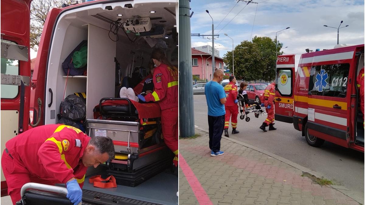 copil lovit pe trecerea de pietoni masina de politie vaslui