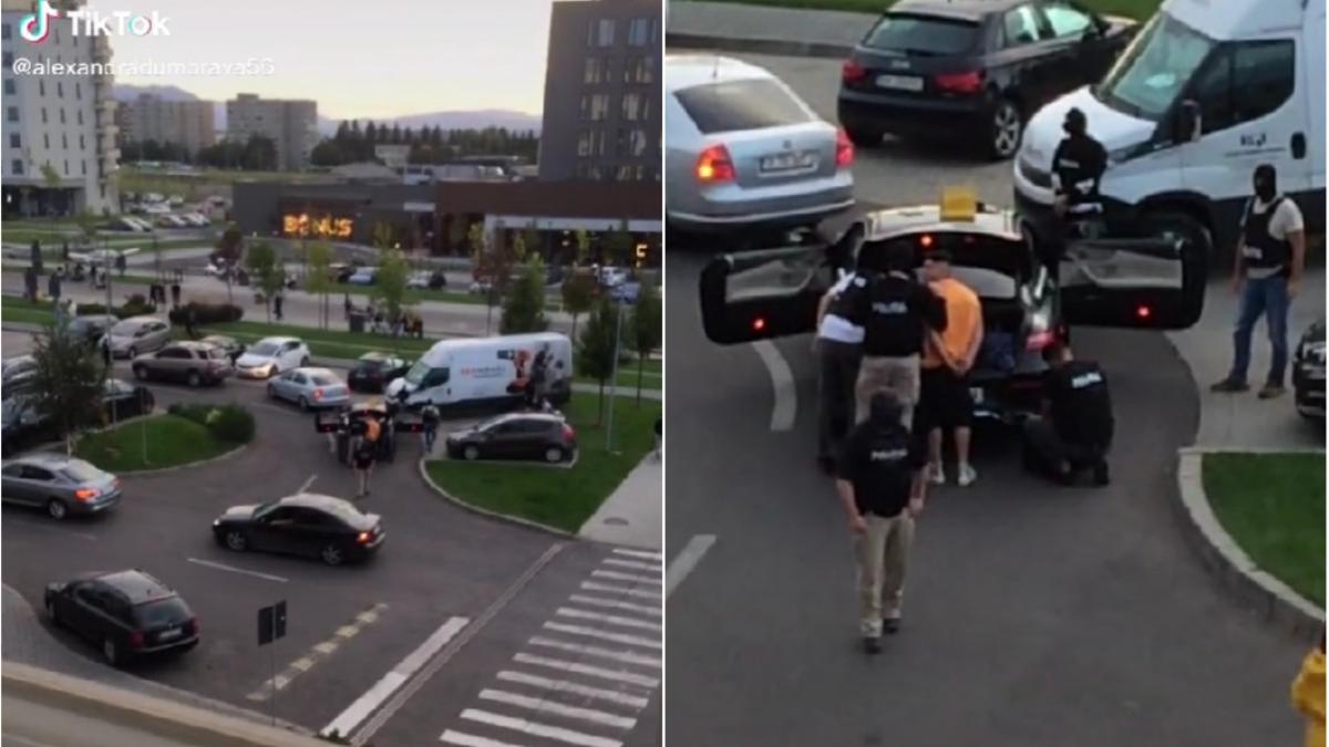 imagini virale tiktok interlopi incatusati strada politistii antidrog centru brasov
