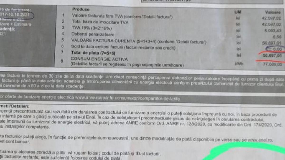 factura energie 10000 euro timisorean adrian cuculis avocat