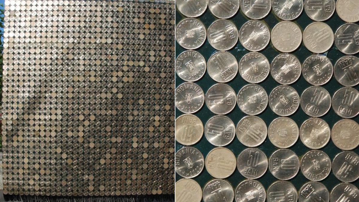 covor monede 50 bani furat timisoara