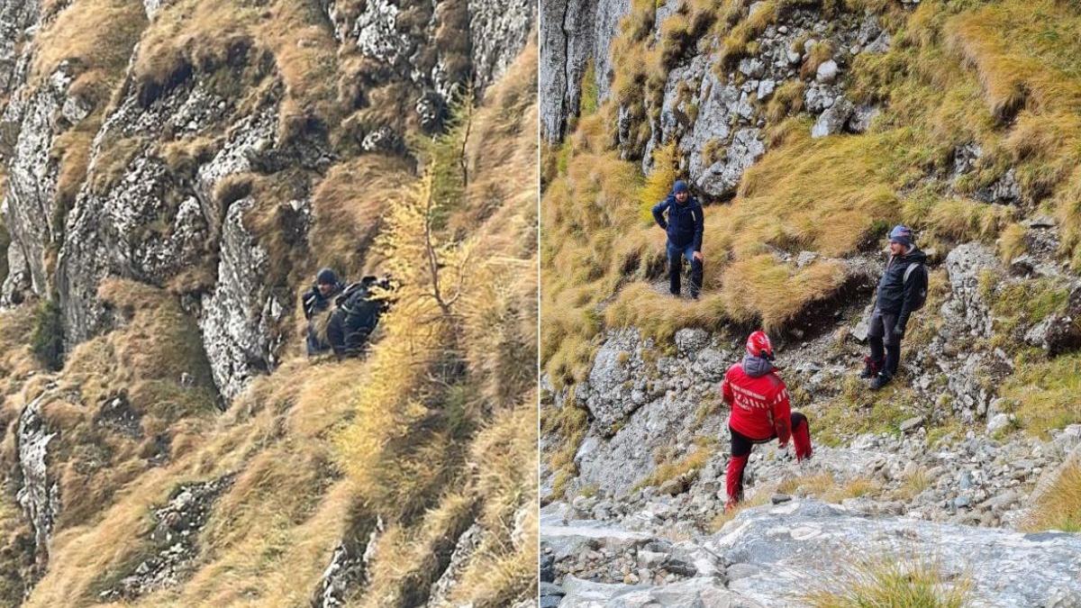 doi turisti blocati muntele costila salvamont busteni prahova operatiune