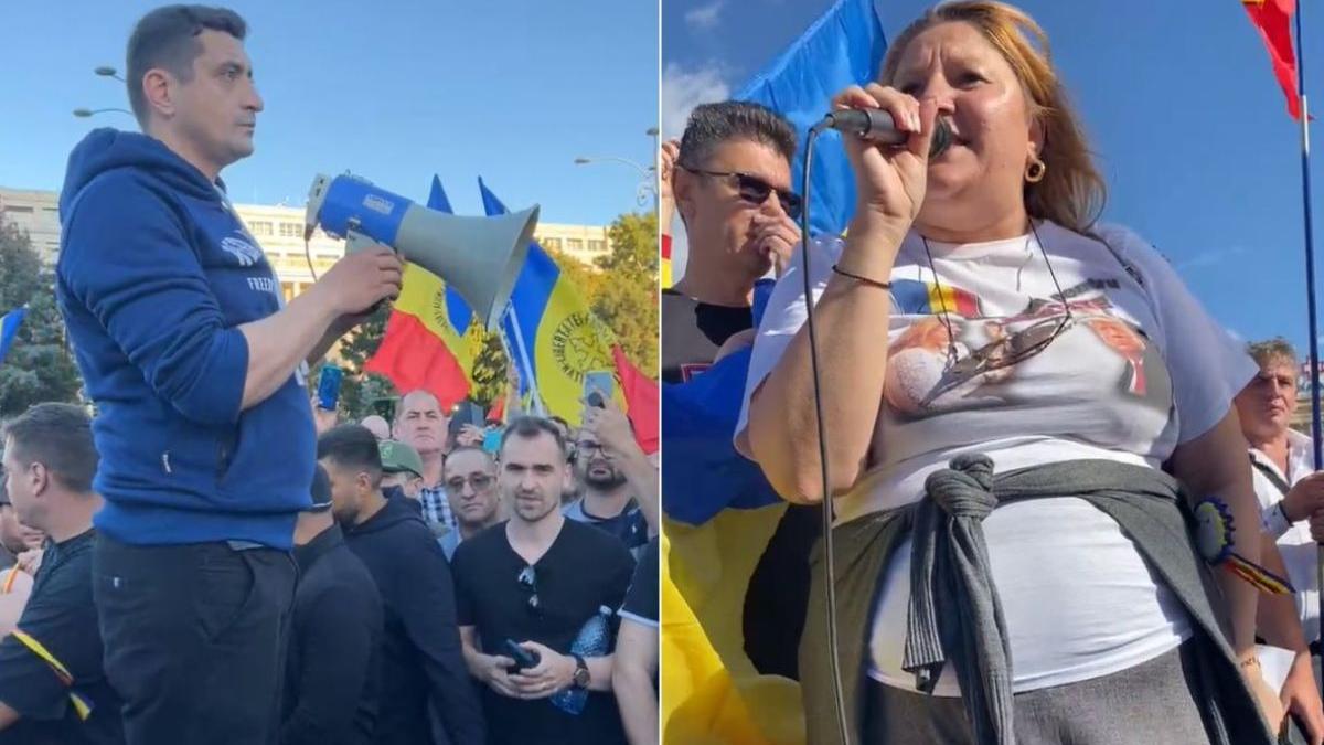 george simion diana sosoaca protest piata victoriei