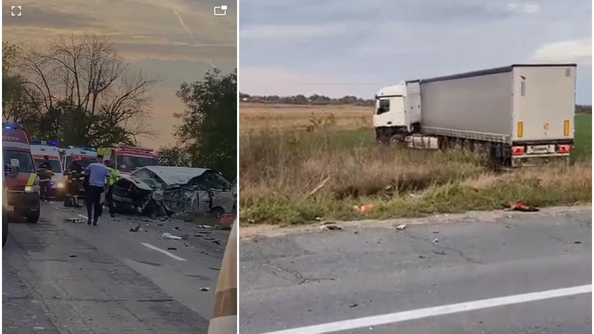 accident mortal dambovita victime tir microbuz