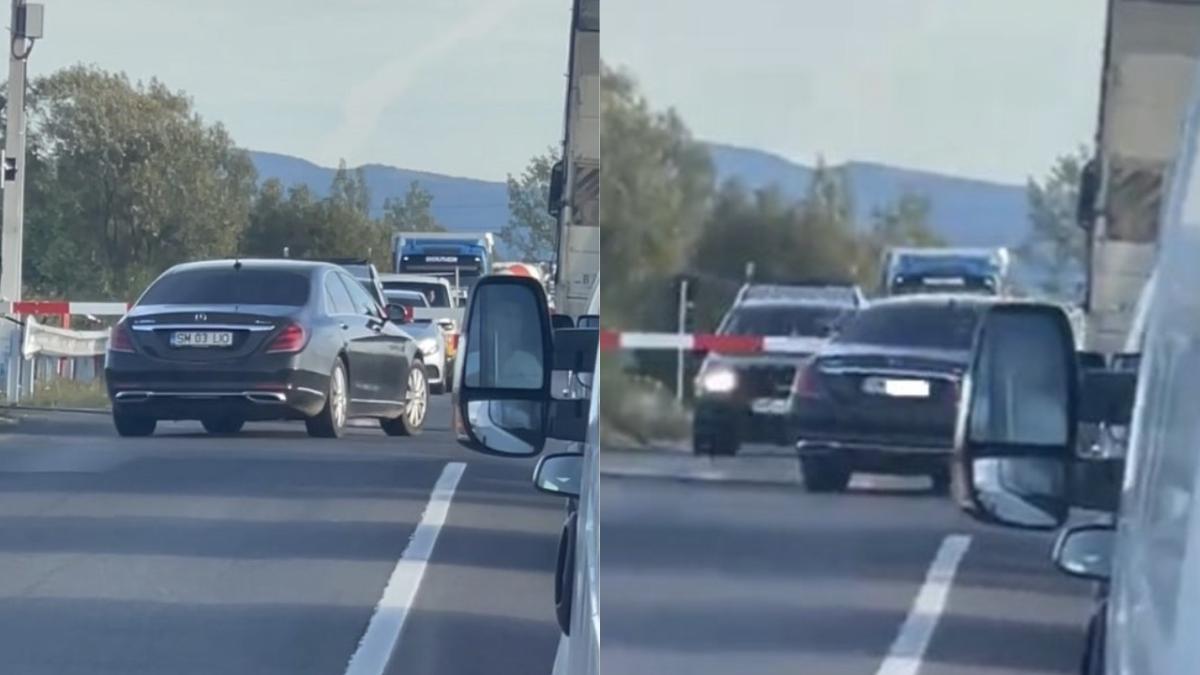 masina vicepresedinte cj satu mare strece printre bariere calea ferata