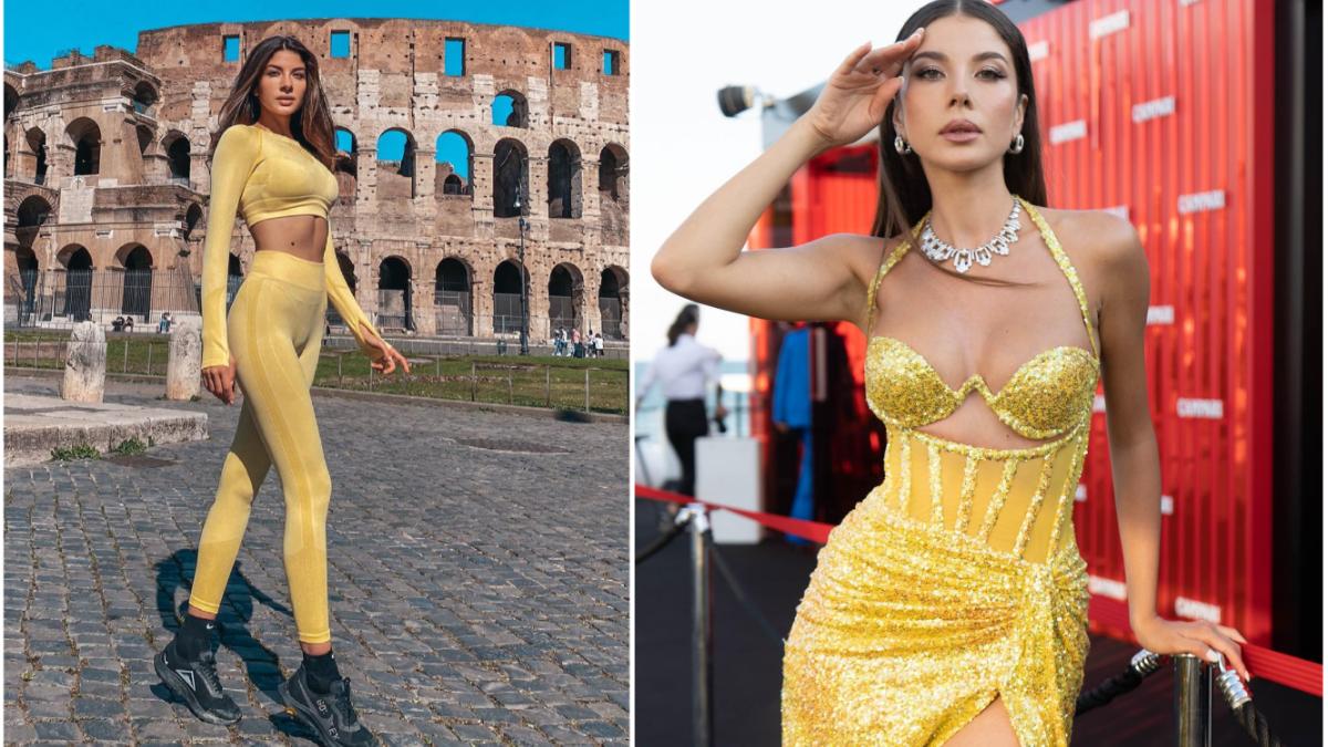 madalina doroftei fotomodel roman furori italia defileaza versace