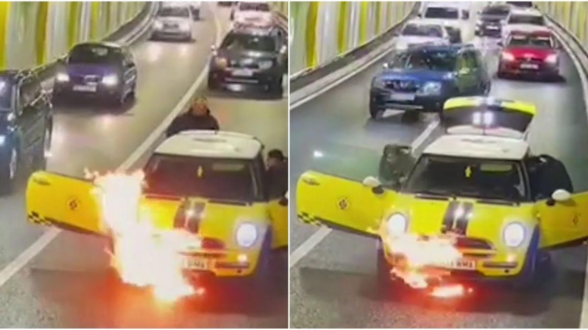 incendiu pasaj unirii primele imagini