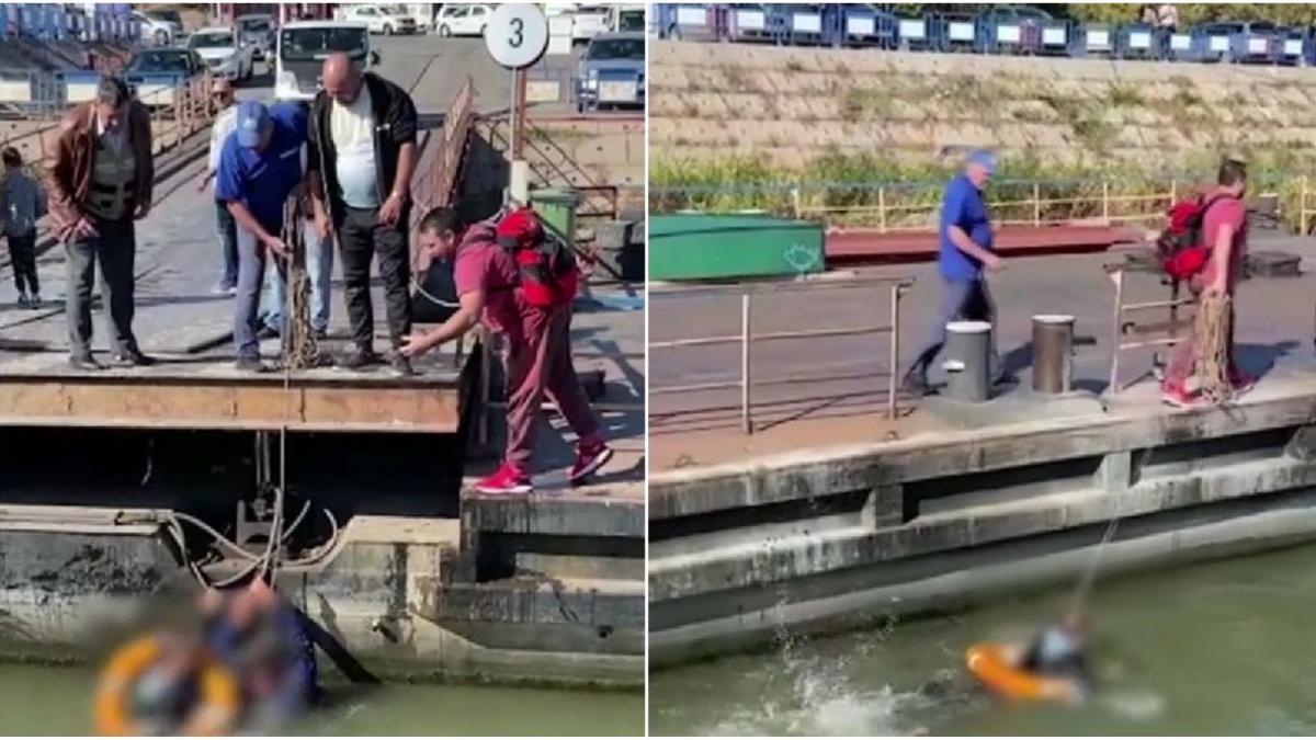 copil salvat dunare a cazut bac