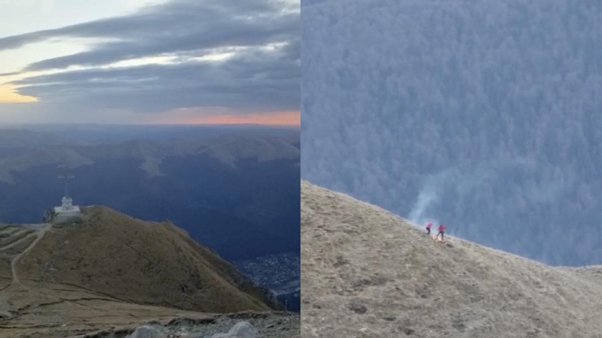 turist bucuresti incendiat pajiste crucea caraiman amenda