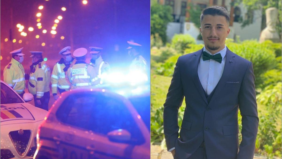 andrei mort 19 ani masina rupt doi stalpi izbit copac arges