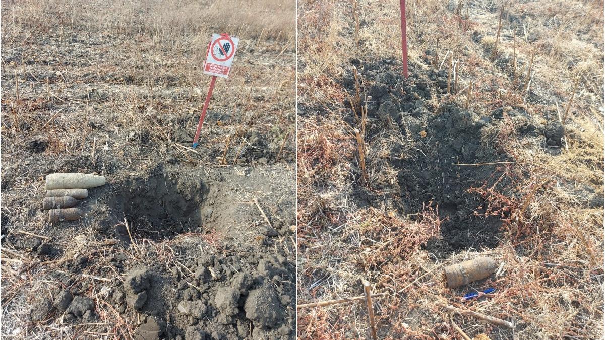 proiectile descoperite muncitori autostrada ploiesti brasov