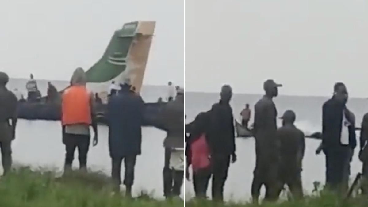 avion linie prabusit lacul victoria tanzania furtuna
