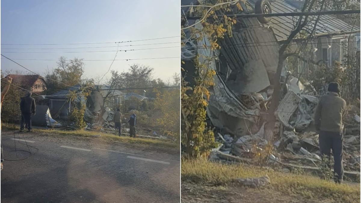 tir derapat ajuns casa satean galati