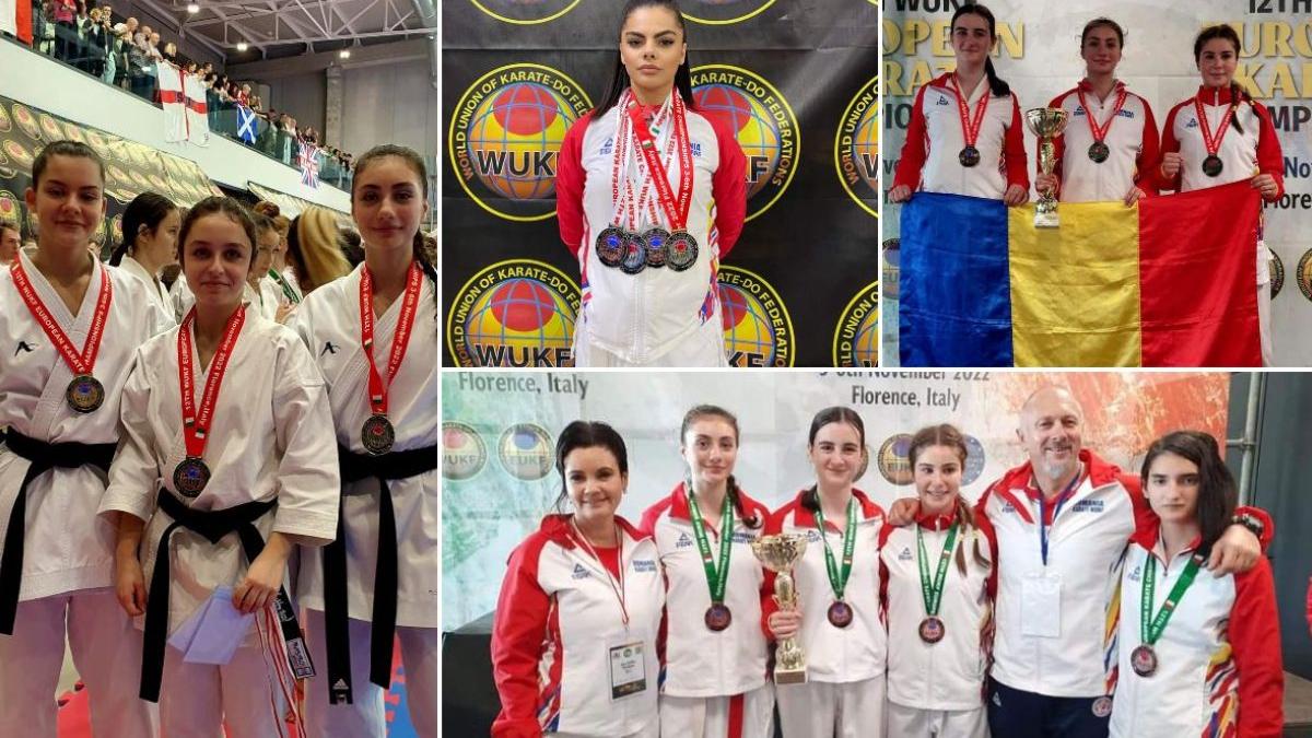 romania primul loc campionatul european karate wukf italia