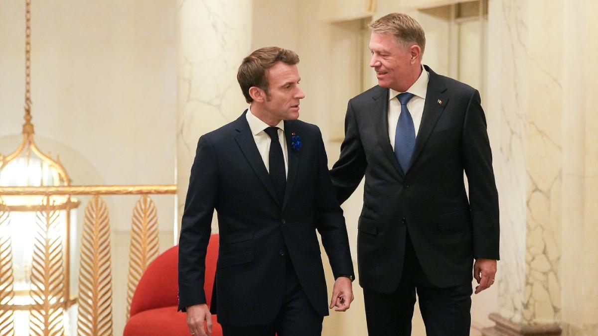 klaus iohannis intalnit presedintele frantei emmanuel macron palatul elysee