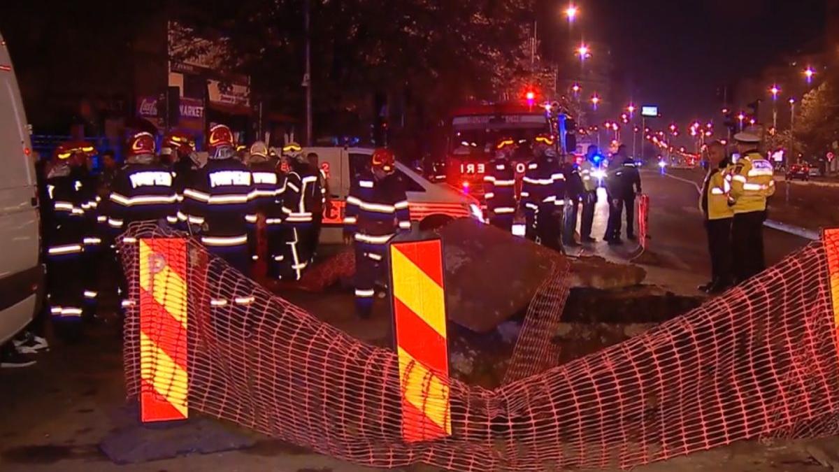 sofer bucuresti blocat masina prabusita plafon groapa soseaua pantelimon