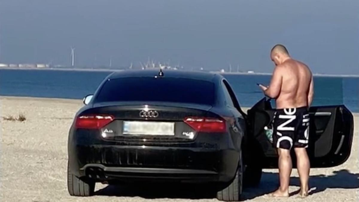 ucrainean parcat masina plaja mamaia nord