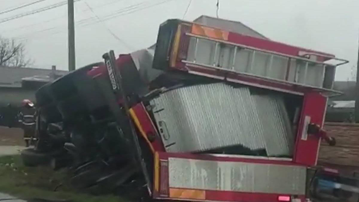 masina de pompieri rasturnata coteana olt