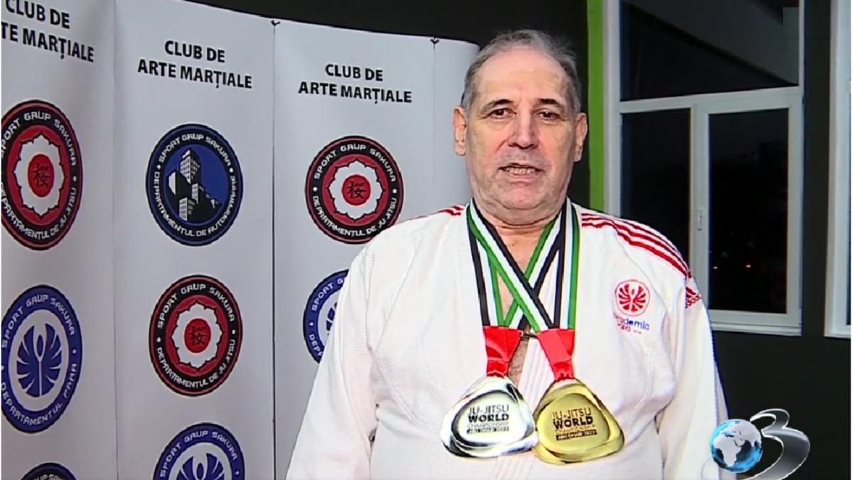 un roman nevazator pe podiumul mondial la jujitsu