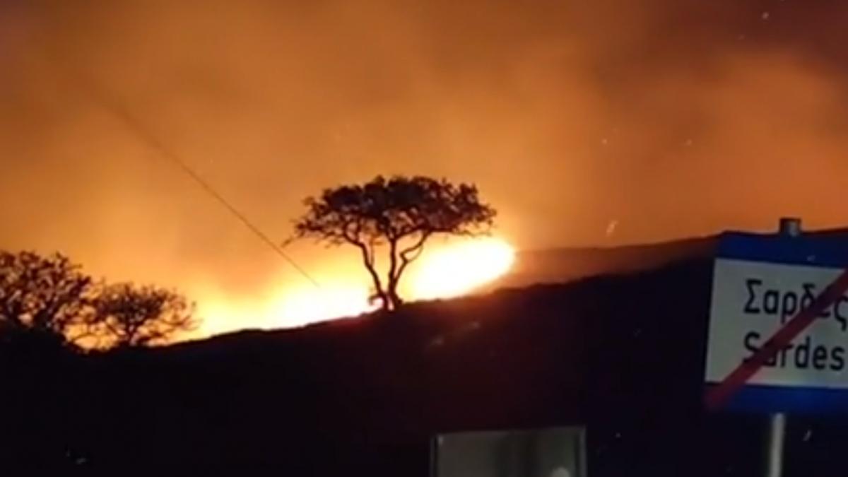 incendiu insula lemnos grecia