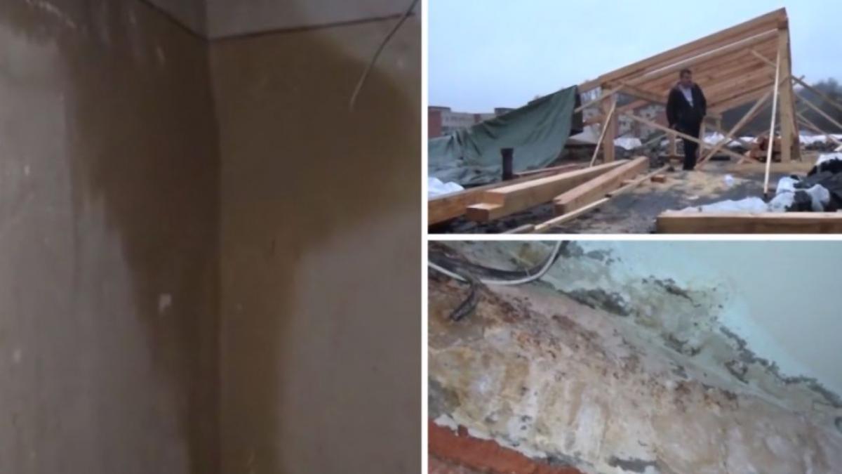 bloc resita reparatii acoperis inundatie