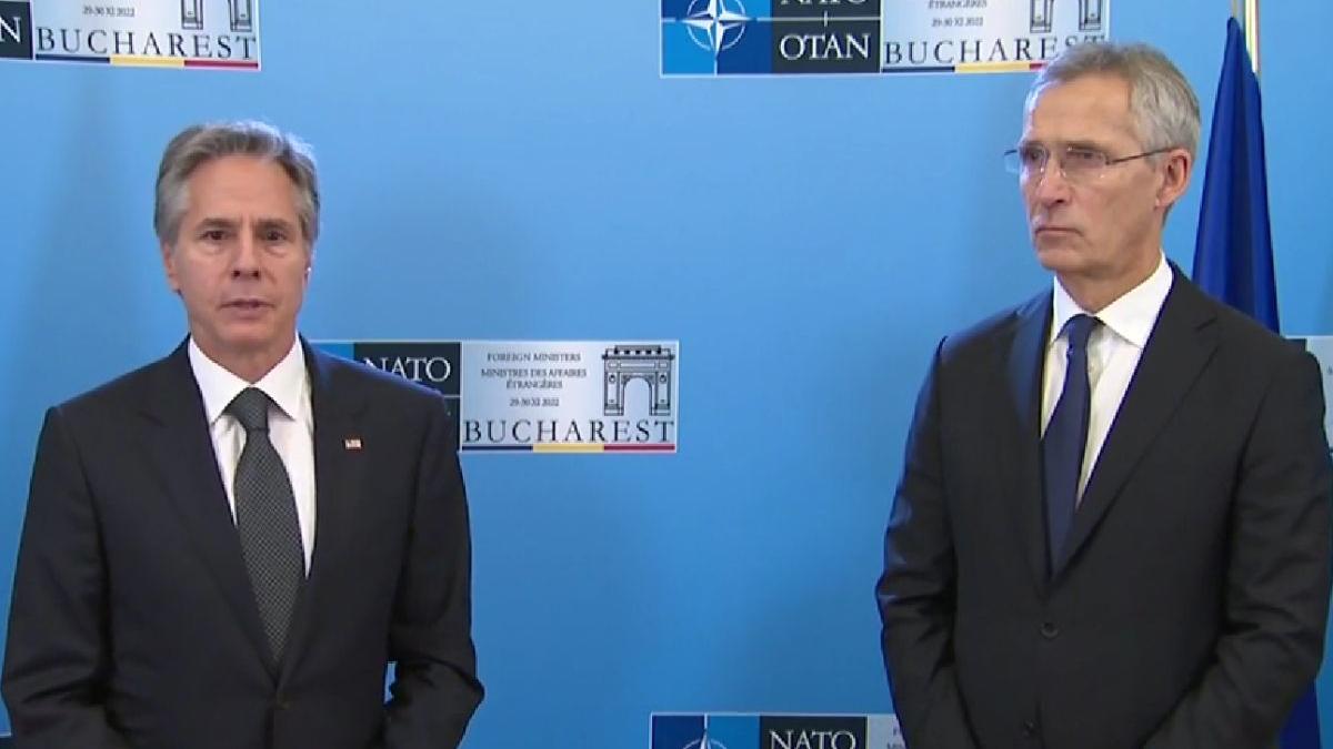 antony blinken jens stoltenberg reuniune nato bucuresti