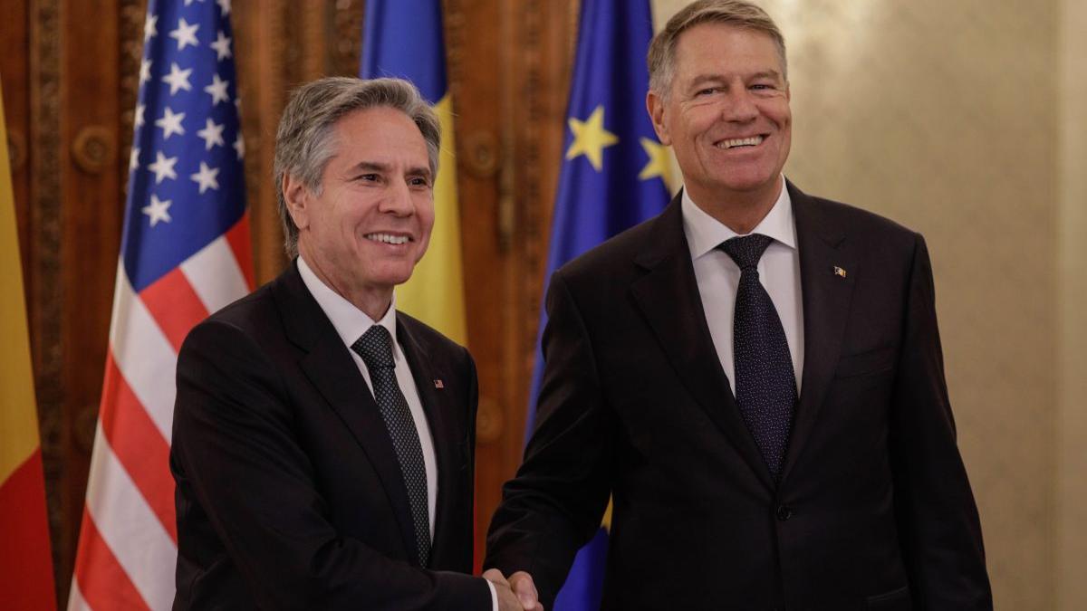 klaus iohannis si antony blinken au discutat despre apararea pe flancul estic si despre efectele