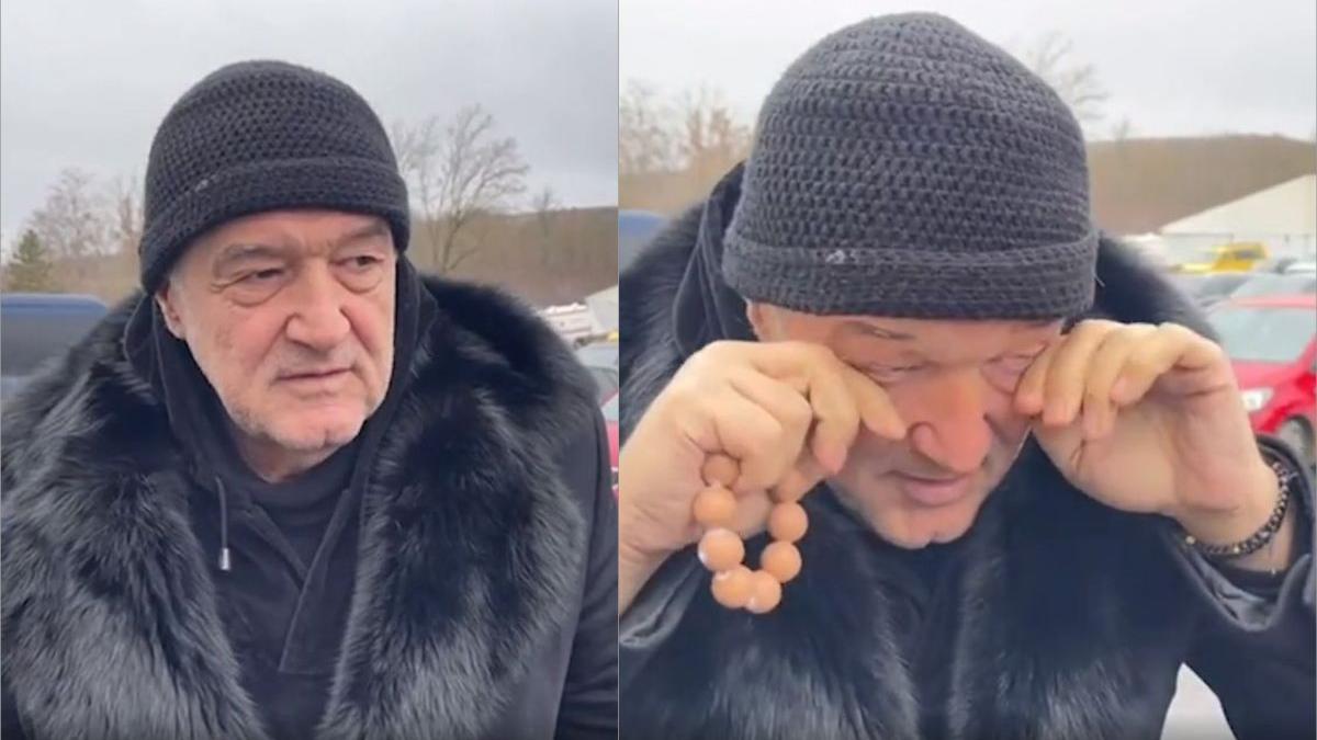 gigi becali matanii mana pestera sf andrei calcat sfintenie