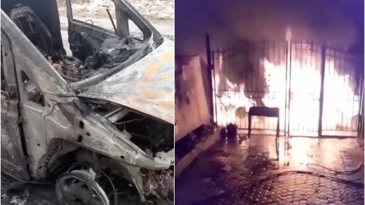 masina incendiata medgidia constanta