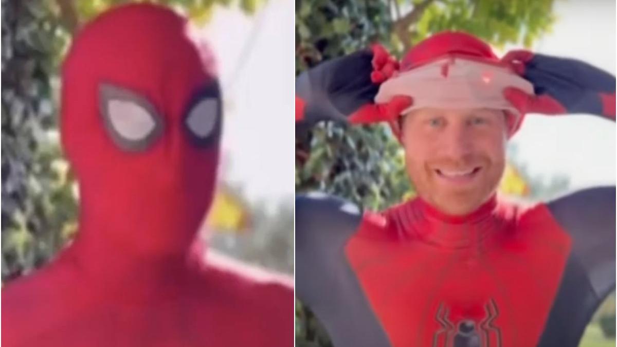 printul harry costum omul paianjen mesaj craciun copii orfani