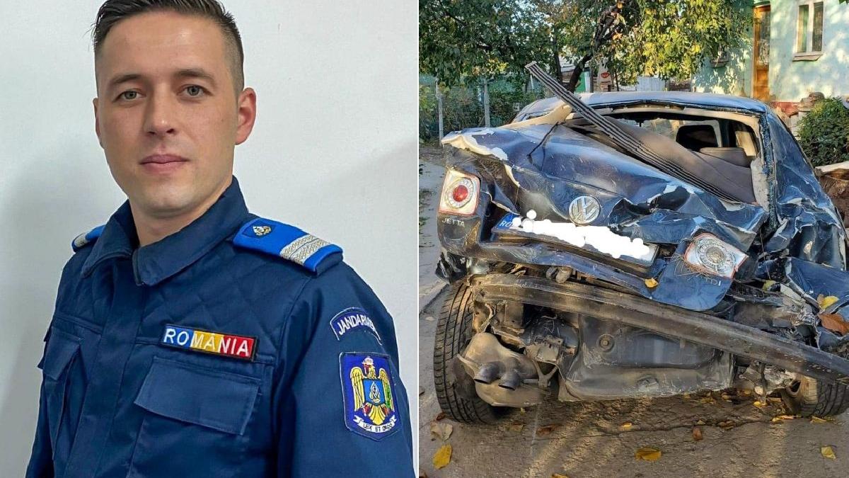 jandarm constanta salveaza patru tineri blocati autoturism accidentat